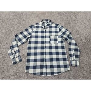 Topman Button Up Shirt‎ Mens Small Check Long Sleeve Chest Pocket Preppy Casual